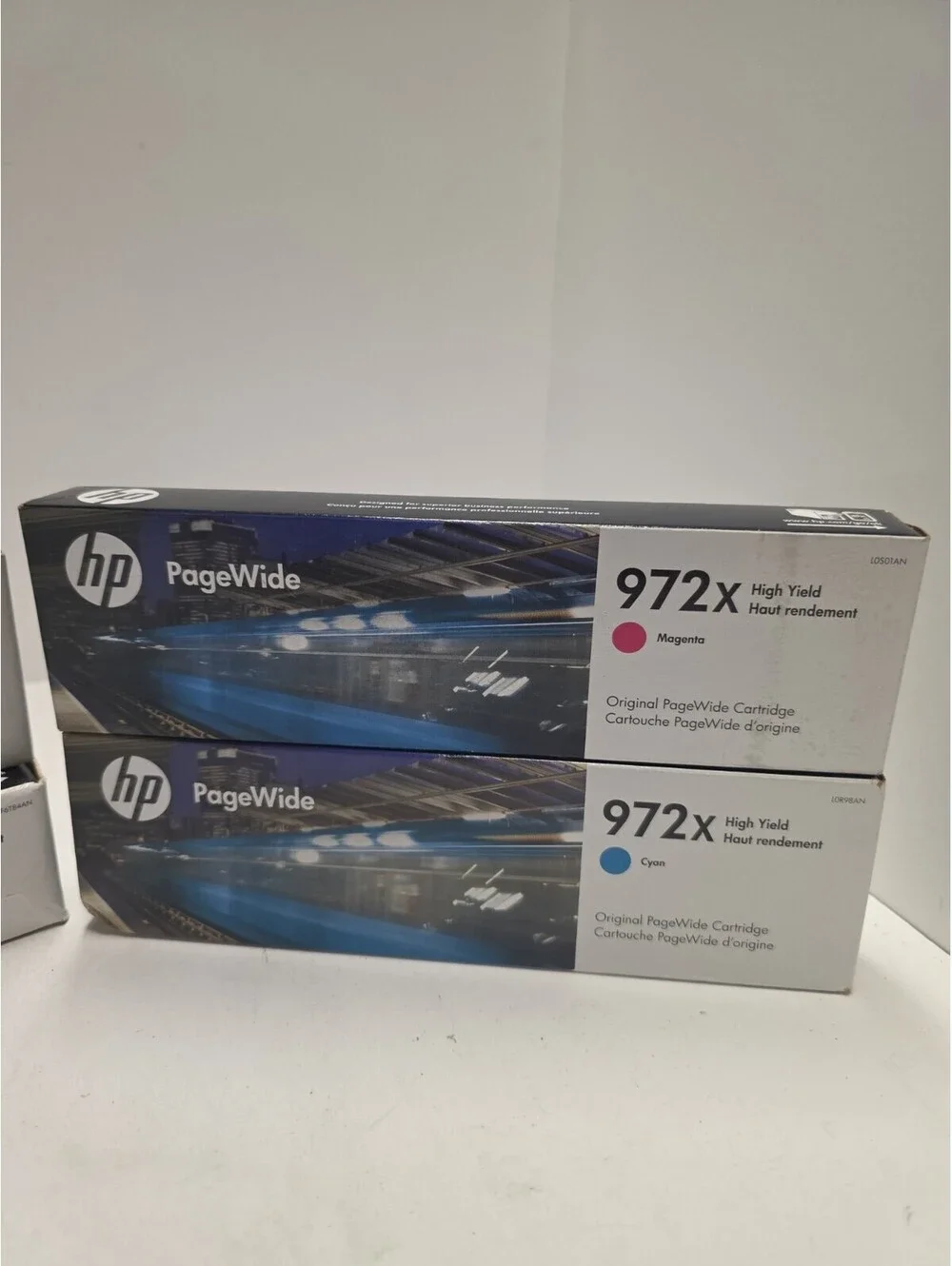HP 972X PageWide High Yield Black Cyan, Magenta, & Yellow 4/21, 5/25, 1/25, 425